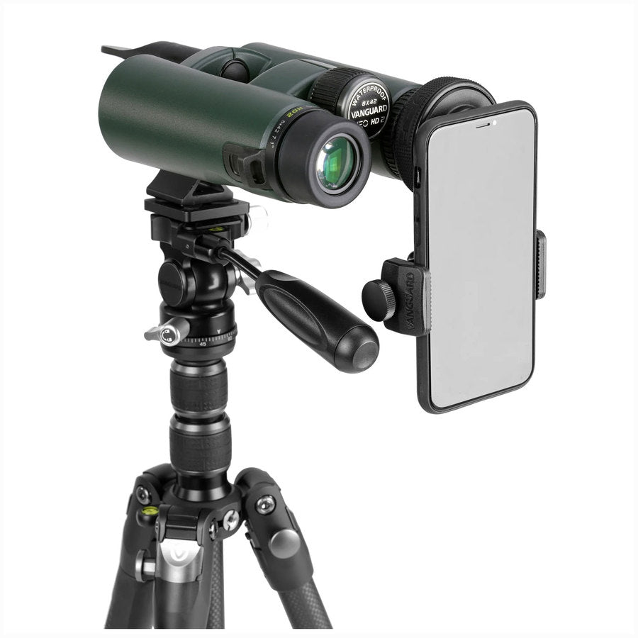 Universeller Digiskopie-Adapter für Smartphone/Optik mit Bluetooth-Fernbedienung