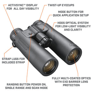 fernglas Bushnell FUSION X Entfernungsmesser 10x42 