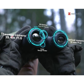 fernglas Optik und Wärmebild mit Entfernungsmesser Hikmicro HABROK HQ35LN 