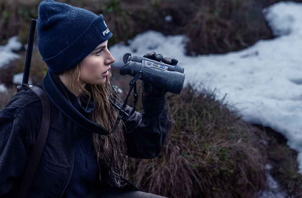 fernglas PULSAR Wärmebildgerät MERGER LRF XL50 mit integriertem Entfernungsmesser 