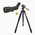 fernrohre Kite Optics KSP 80 HD 25-50X80 + Stativ Ardea CF mit Manfrotto 128 RC Videoneiger 